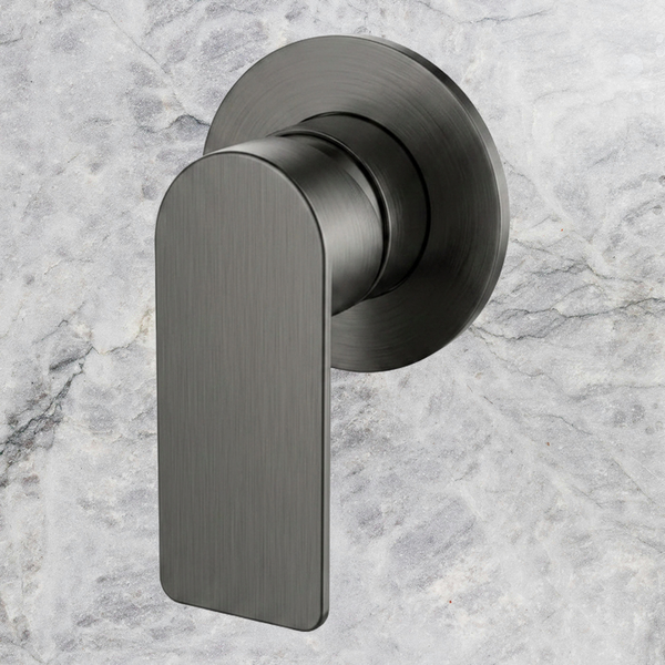 Arcisan Kibo Bath/Shower Mixer Round Back Plate (Complete Kit) Brushed Gunmetal