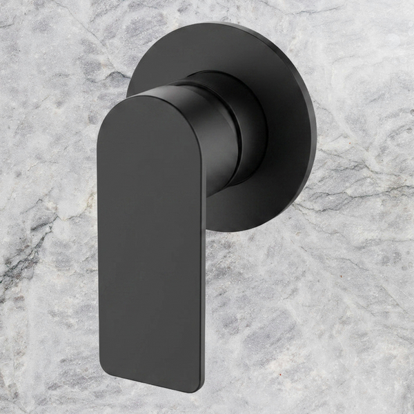 Arcisan Kibo Bath/Shower Mixer Round Back Plate (Complete Kit) Matte Black