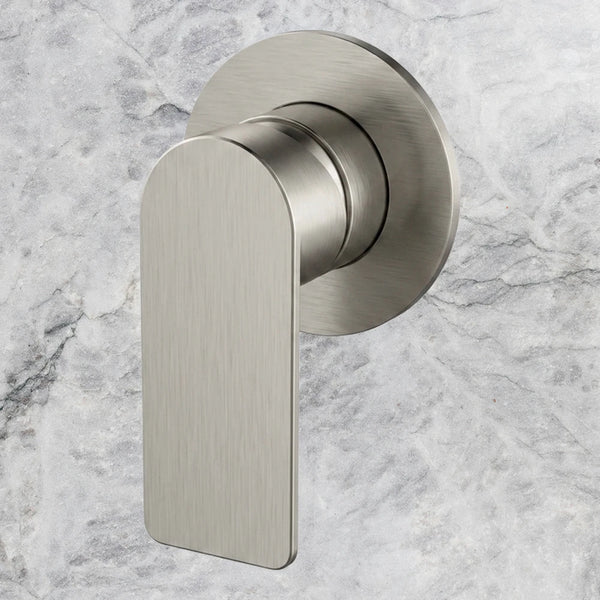 Arcisan Kibo Bath/Shower Mixer Round Back Plate (Complete Kit) Brushed Nickel