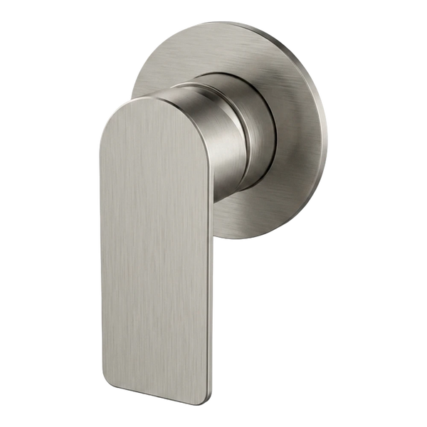 Arcisan Kibo Bath/Shower Mixer Round Back Plate (Complete Kit) Brushed Nickel