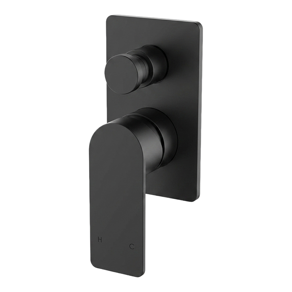 Arcisan Kibo Bath/Shower Mixer with Diverter (Complete Kit) Matte Black