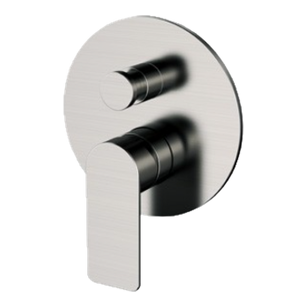 Arcisan Kibo Shower Mixer with Diverter Round Back Plate (Trim Kit Only) Brushed Gunmetal