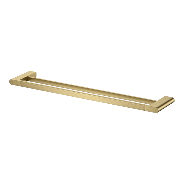 Arcisan Kibo Double Towel Rail 600mm Brushed Brass