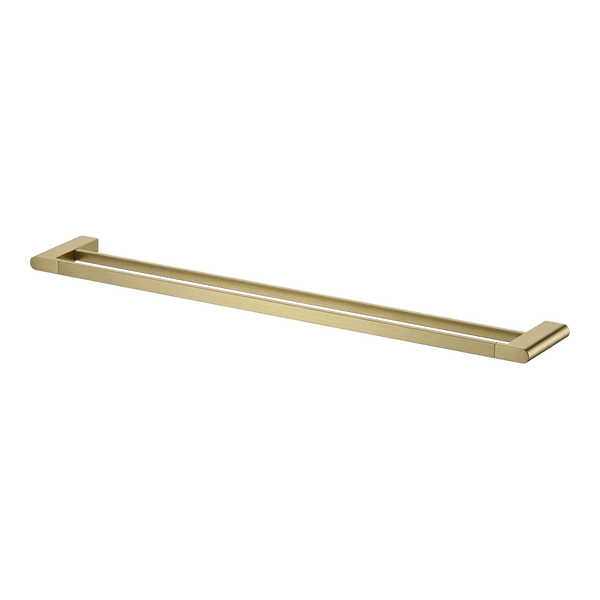 Arcisan Kibo Double Towel Rail 800mm Brushed Brass
