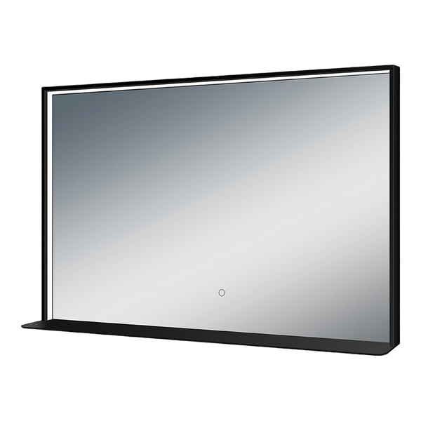 Arcisan Kibo Mirror with Shelf 900x700 Frame Matte Black