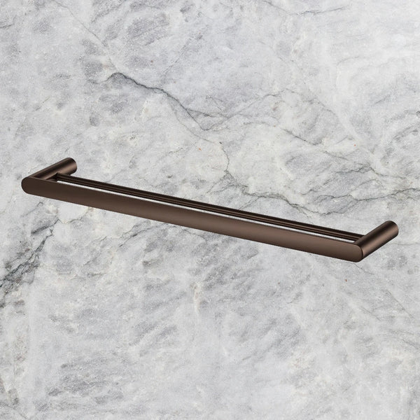 Arcisan Maro Double Towel Rail 600mm Dark Bronze