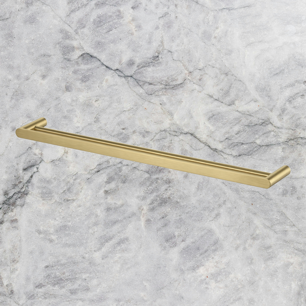 Arcisan Maro Double Towel Rail 800mm Brushed Brass