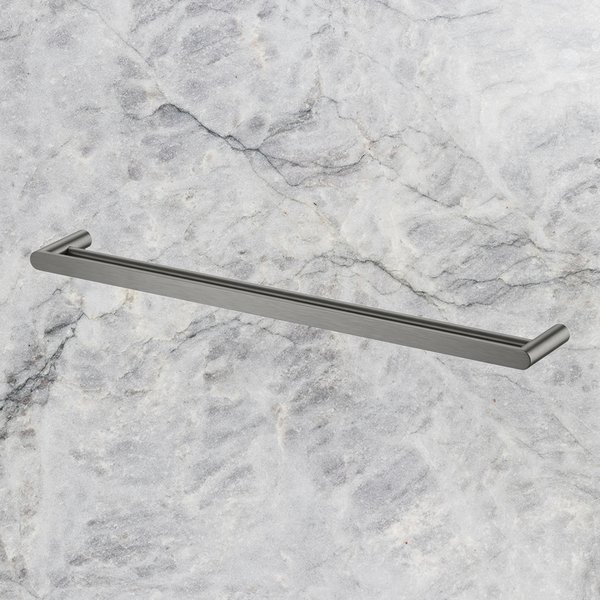 Arcisan Maro Double Towel Rail 800mm Brushed Gunmetal