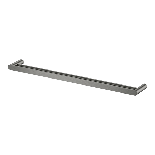 Arcisan Maro Double Towel Rail 800mm Brushed Gunmetal