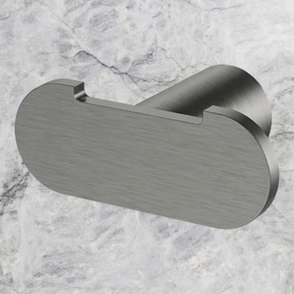 Arcisan Maro Double Robe Hook Brushed Gunmetal