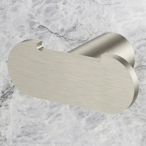 Arcisan Maro Double Robe Hook Brushed Nickel