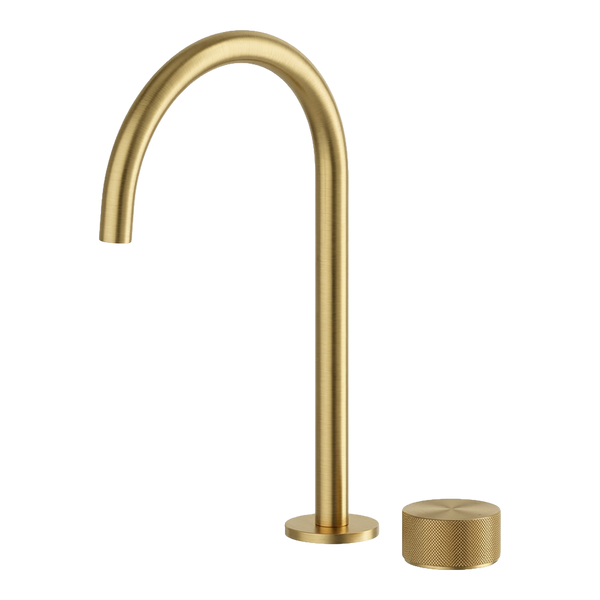 Arcisan Vierra Basin Mixer with Extended Height Spout Brushed Brass