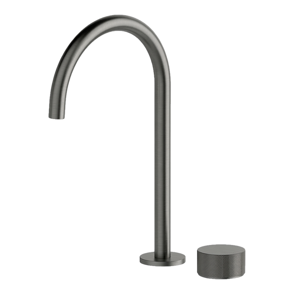 Arcisan Vierra Basin Mixer with Extended Height Spout Brushed Gunmetal