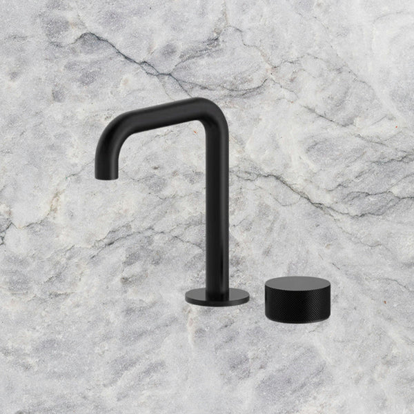 Arcisan Vierra Basin Progressive Mixer with 140mm Fixed Squareline Spout Matte Black