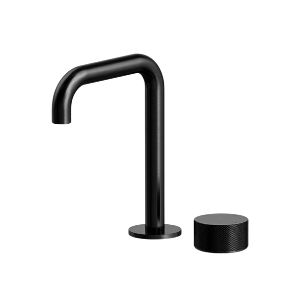 Arcisan Vierra Basin Progressive Mixer with 180mm Fixed Squareline Spout Brushed Iron