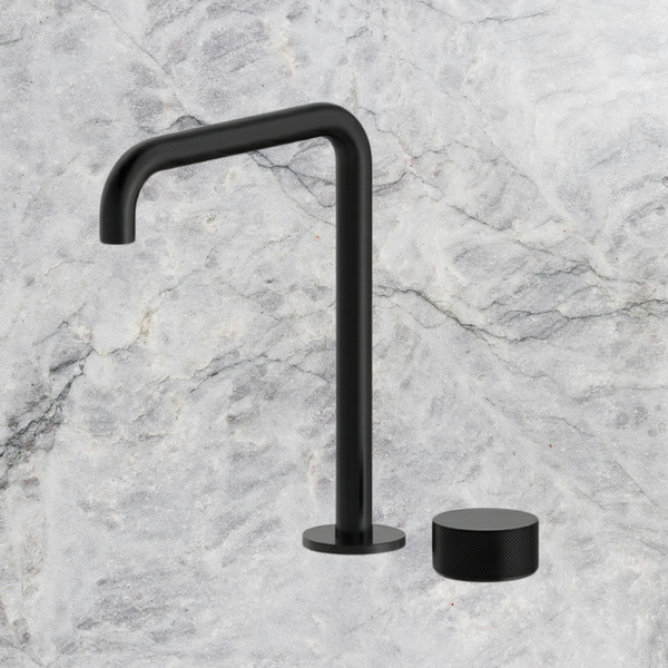 Arcisan Vierra Basin Progressive Mixer with Extended Height Squareline Spout Matte Black