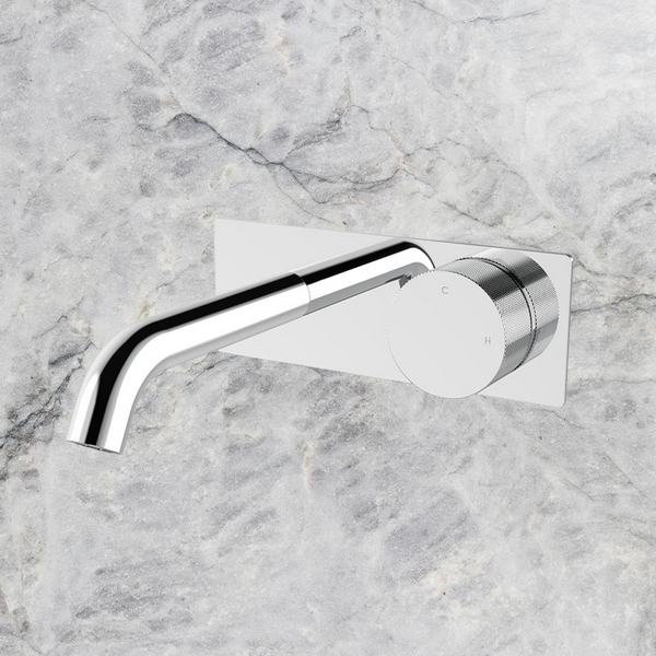 Arcisan Vierra Wall Progressive Mixer Set with Plate 150mm Spout (Trim Kit Only) Chrome