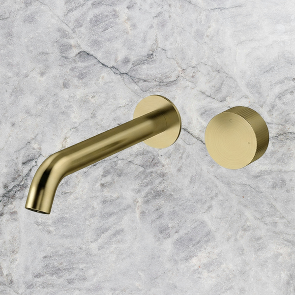 Arcisan Vierra Wall Progressive Mixer Set 220mm Spout (Trim Kit Only) Brushed Brass