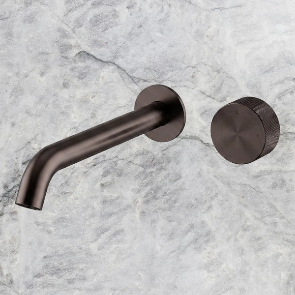 Arcisan Vierra Wall Mixer Set 220mm Spout (Trim Kit Only) Dark Bronze