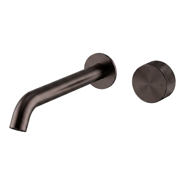 Arcisan Vierra Wall Mixer Set 220mm Spout (Complete Kit) Dark Bronze