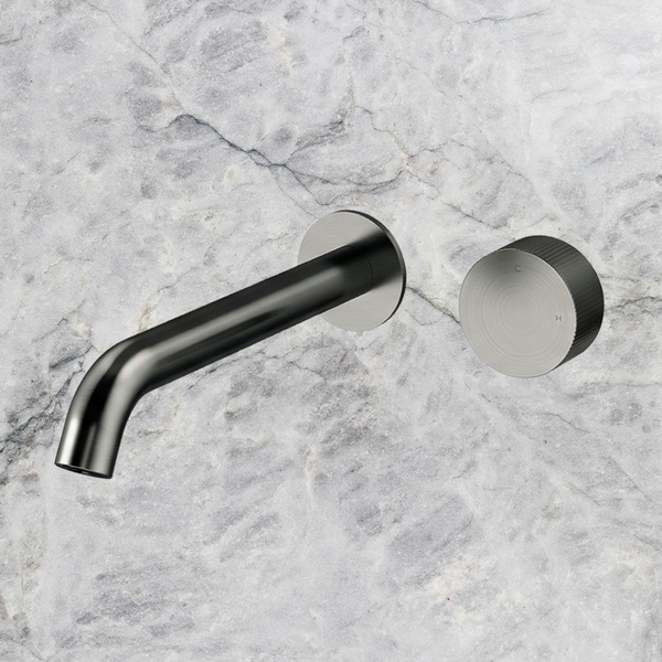Arcisan Vierra Wall Progressive Mixer Set 220mm Spout (Complete Kit) Brushed Gunmetal