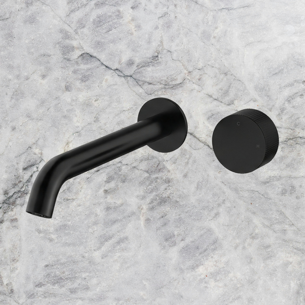 Arcisan Vierra Wall Progressive Mixer Set 220mm Spout (Complete Kit) Matte Black