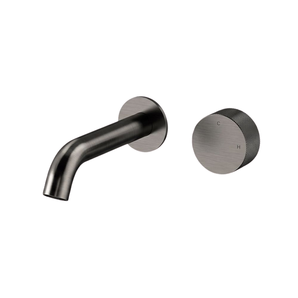 Arcisan Vierra Wall Progressive Mixer Set 150mm Spout (Complete Kit) Brushed Gunmetal