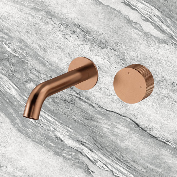 Arcisan Vierra Wall Progressive Mixer Set 150mm Spout (Trim Kit Only) Brushed Rose Gold