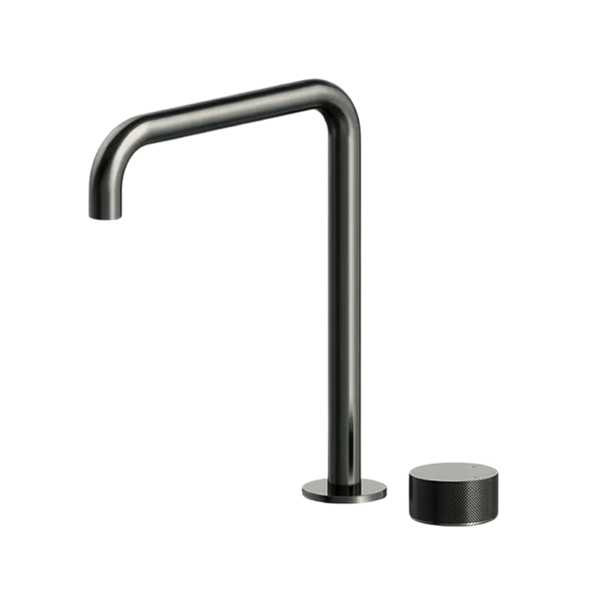Arcisan Vierra Sink Progressive Mixer with Swivel Squareline Spout Brushed Gunmetal