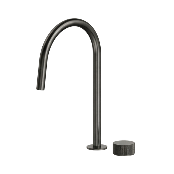 Arcisan Vierra Sink Progressive Mixer with Pull Down Nozzle Brushed Iron
