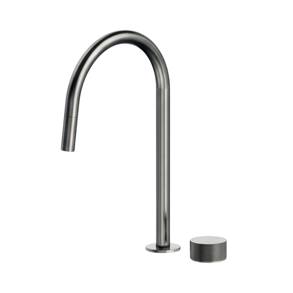 Arcisan Vierra Sink Progressive Mixer with Pull Down Nozzle Brushed Gunmetal