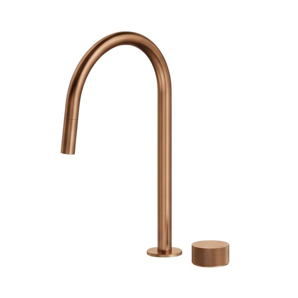 Arcisan Vierra Sink Progressive Mixer with Pull Down Nozzle Brushed Rose Gold
