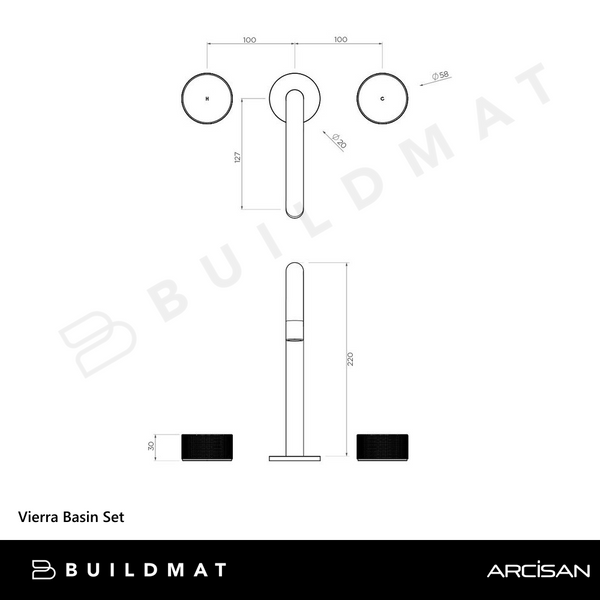Arcisan Vierra Basin Set Brushed Nickel