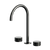 Arcisan Vierra Basin Set with Extended Height Spout Brushed Gunmetal