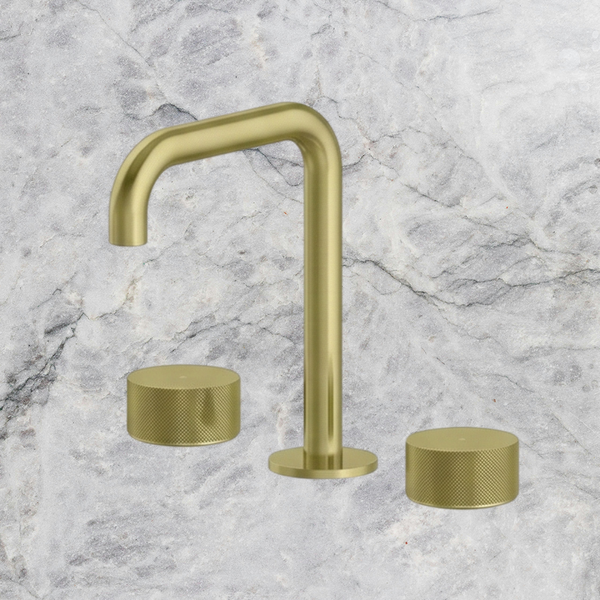 Arcisan Vierra Basin Set with 140mm Squareline Spout Brushed Brass