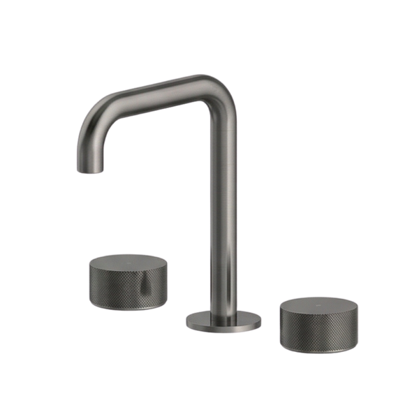 Arcisan Vierra Basin Set with 140mm Squareline Spout Brushed Gunmetal