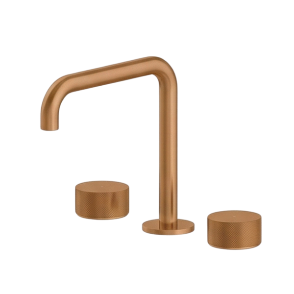 Arcisan Vierra Basin Set with 180mm Squareline Spout Brushed Rose Gold