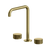 Arcisan Vierra Basin Set with Extended Height Squareline Spout Brushed Brass