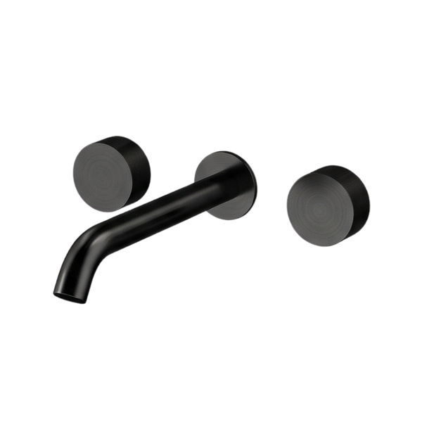 Arcisan Vierra Wall Mount Basin Set 220mm Centre Spout Brushed Iron