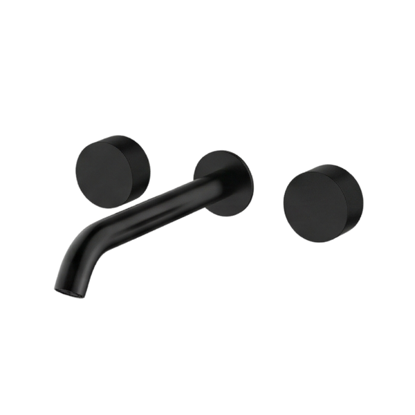 Arcisan Vierra Wall Mount Basin Set 220mm Centre Spout Matte Black