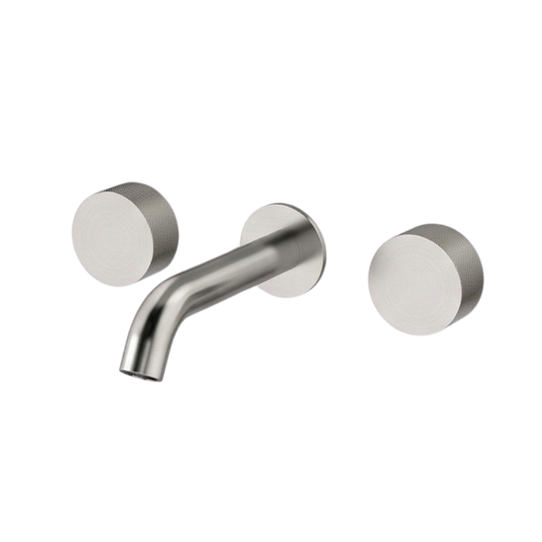 Arcisan Vierra Wall Mount Basin Set 150mm Centre Spout Brushed Nickel