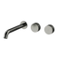 Arcisan Vierra Wall Basin Set 220mm Left Spout (Trim Kit Only) Brushed Gunmetal