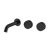 Arcisan Vierra Wall Basin Set 150mm Left Spout (Complete Kit) Matte Black