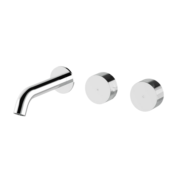 Arcisan Vierra Wall Basin Set 150mm Left Spout (Complete Kit) Chrome