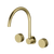 Arcisan Vierra Wall Mount Kitchen or Laundry Set with Swivel Spout Brushed Brass