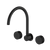 Arcisan Vierra Wall Mount Kitchen or Laundry Set with Swivel Spout Matte Black