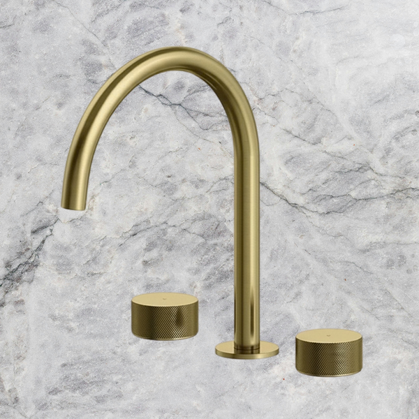 Arcisan Vierra Kitchen Set with Swivel Spout Brushed Brass