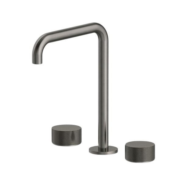 Arcisan Vierra Kitchen Set with Swivel Squareline Spout Brushed Gunmetal