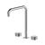Arcisan Vierra Kitchen Set with Swivel Squareline Spout Chrome