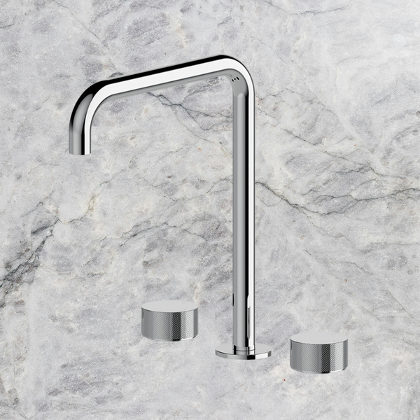 Arcisan Vierra Kitchen Set with Swivel Squareline Spout Chrome